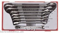 Teng Tools BRAND NEW OFFSET METRIC RATCHET Combination Spanner Wrench Set