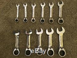 Tona (Mac Tools) Stubby Ratchet Spanner Wrench Set