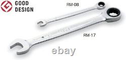Tone (TONE) ratchet glasses wrench set RM110 silver contents 11 points