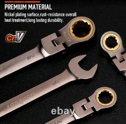Top-Quality 12pc Ratchet Wrench Set Premium, Strength, Reliable, & Flex Power
