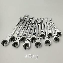 Tubing Ratchet Wrench Horn Spanners 72 Tooth Chrome Vanadium Alloy Steel