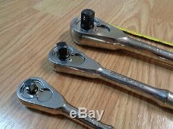 USA CRAFTSMAN 1/4 3/8 1/2 dr. Professional RATCHET SET Polished Socket Wrench