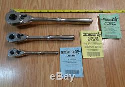 USA CRAFTSMAN 1/4 3/8 1/2 dr. Professional RATCHET SET Polished Socket Wrench