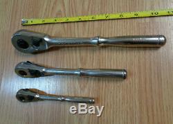 USA CRAFTSMAN 1/4 3/8 1/2 dr. Professional RATCHET SET Polished Socket Wrench