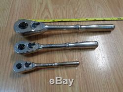 USA CRAFTSMAN 1/4 3/8 1/2 dr. Professional RATCHET SET Polished Socket Wrench