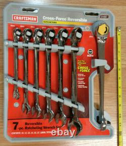 USA CRAFTSMAN CROSS FORCE Reversible Ratcheting Wrench Set METRIC RARE 7