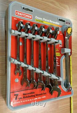 USA CRAFTSMAN CROSS FORCE Reversible Ratcheting Wrench Set METRIC RARE 7