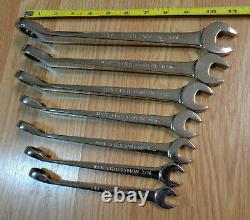 USA CRAFTSMAN CROSS FORCE Reversible Ratcheting Wrench Set SAE INCH RARE 7