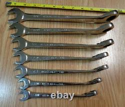USA CRAFTSMAN CROSS FORCE Reversible Ratcheting Wrench Set SAE INCH RARE 7