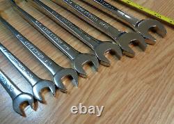 USA CRAFTSMAN CROSS FORCE Reversible Ratcheting Wrench Set SAE INCH RARE 7