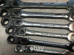 USA CRAFTSMAN LOCKING FLEX HEAD Ratcheting Wrench Set SAE INCH standard 7pc