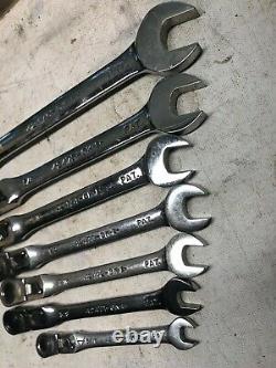 USA CRAFTSMAN LOCKING FLEX HEAD Ratcheting Wrench Set SAE INCH standard 7pc