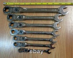 USA CRAFTSMAN LOCKING FLEX HEAD Ratcheting Wrench Set SAE standard INCH 7pc