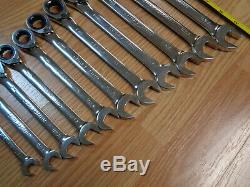 USA Made = CRAFTSMAN = 11pc. Reversible Ratcheting Wrench Set METRIC Box MM