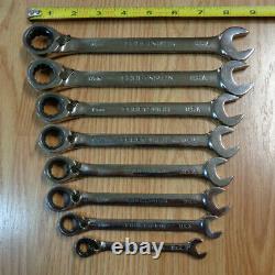 USA Made CRAFTSMAN 8pc Reversible Ratcheting Wrench Set METRIC Box MM