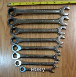 USA Made CRAFTSMAN 8pc Reversible Ratcheting Wrench Set METRIC Box MM