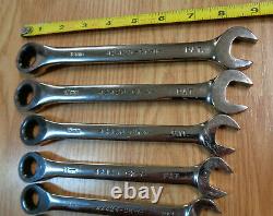 USA Made CRAFTSMAN 8pc Reversible Ratcheting Wrench Set METRIC Box MM