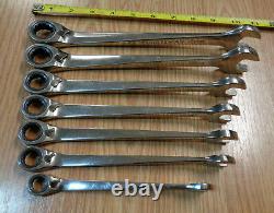 USA Made CRAFTSMAN CROSS FORCE Reversible Ratcheting Wrench Set METRIC RARE 7