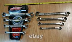USA Made = CRAFTSMAN = Double Box End Ratcheting Wrench Set METRIC & SAE INCH 8