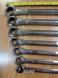 USA Made CRAFTSMAN INDUSTRIAL Ratcheting Wrench Set SAE INCH standard, box end