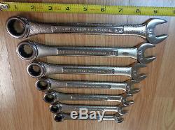 USA Made CRAFTSMAN INDUSTRIAL Ratcheting Wrench Set SAE Inch ratchet box end NEW