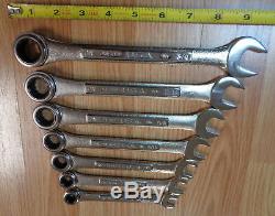USA Made CRAFTSMAN INDUSTRIAL Ratcheting Wrench Set SAE Inch ratchet box end NEW