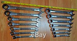 USA Made CRAFTSMAN INDUSTRIAL Ratcheting Wrench Sets METRIC & SAE INCH box end