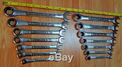 USA Made CRAFTSMAN INDUSTRIAL Ratcheting Wrench Sets METRIC & SAE INCH box end