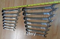 USA Made CRAFTSMAN INDUSTRIAL Ratcheting Wrench Sets METRIC & SAE INCH box end