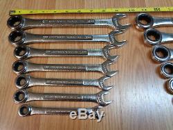 USA Made CRAFTSMAN INDUSTRIAL Ratcheting Wrench Sets METRIC & SAE INCH box end