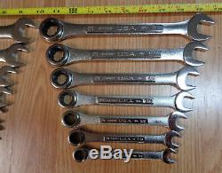 USA Made CRAFTSMAN INDUSTRIAL Ratcheting Wrench Sets METRIC & SAE INCH box end