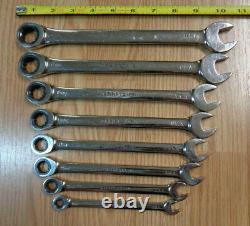 USA Made CRAFTSMAN RATCHETING WRENCH SET METRIC Polished ratchet box end RARE