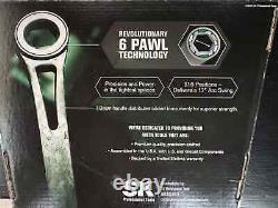 USA made SK PROFESSIONAL TOOLS 80049 7pc SAE X-Frame Ratcheting Wrench Set