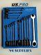 Us Pro 17pc Metric Gear Ratchet Combination Spanner Wrench Set 8-24mm In Eva3566