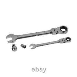 US PRO 20pc Metric Flex Gear Ratchet Combination Spanner Wrench Set 8 32mm