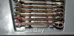 Used Blue-Point 11pc Metric Combination Ratcheting Wrench Set BOERM 9 19mm