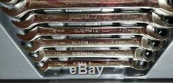 Used Blue-Point 11pc Metric Combination Ratcheting Wrench Set BOERM 9 19mm