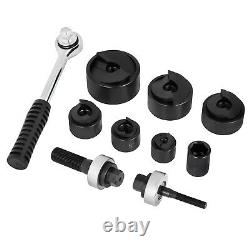 VEVOR CC-60 Knockout Punch Set 1/2 to 2 6 Dies 10 Gauge with Ratcheting Wrench