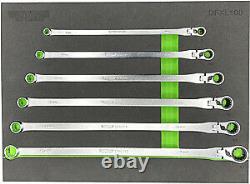 VIM TOOLS DFXL100 XL Deep Flex Head Ratcheting Wrench Set Brand New