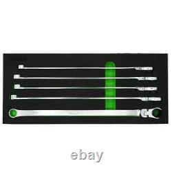 VIM Tools 5 Piece Deep Spline Ratcheting Flex Head Wrench Set (15-19 mm)