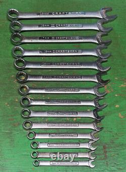 VTG Craftsman 12-Point Combination Wrench Set of 12 Metric 19mm 6mm COMPLETE
