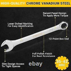 Versatile Ratcheting Wrench Set for Auto and Mechanic Repair 30pcs SAE&Metric