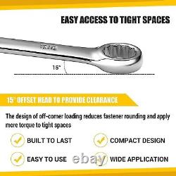 Versatile Ratcheting Wrench Set for Auto and Mechanic Repair 30pcs SAE&Metric