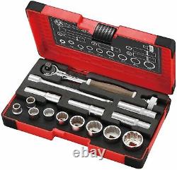 Vessel 3/8 Woody Compo Swivel Ratchet Socket Wrench Set Hrw3005m-sw