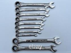 Vintage Craftsman 10pc SAE Metric Ratcheting Combination Wrench Set Made in USA