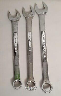 Vintage Craftsman 13pc 12pt. SAE. =V= Combination Wrench Set 1/4 thru 15/16 USA