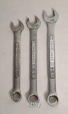 Vintage Craftsman 13pc 12pt. SAE. =V= Combination Wrench Set 1/4 thru 15/16 USA
