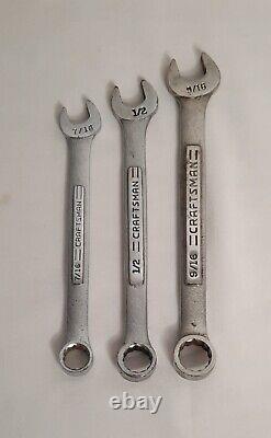 Vintage Craftsman 13pc 12pt. SAE. =V= Combination Wrench Set 1/4 thru 15/16 USA