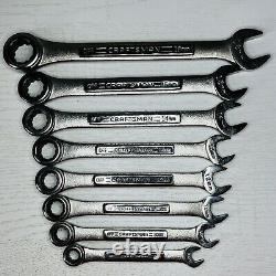 Vintage Craftsman 8pc Metric Ratcheting Combination Wrench Set 42445 Made in USA