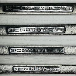 Vintage Craftsman 8pc Metric Ratcheting Combination Wrench Set 42445 Made in USA